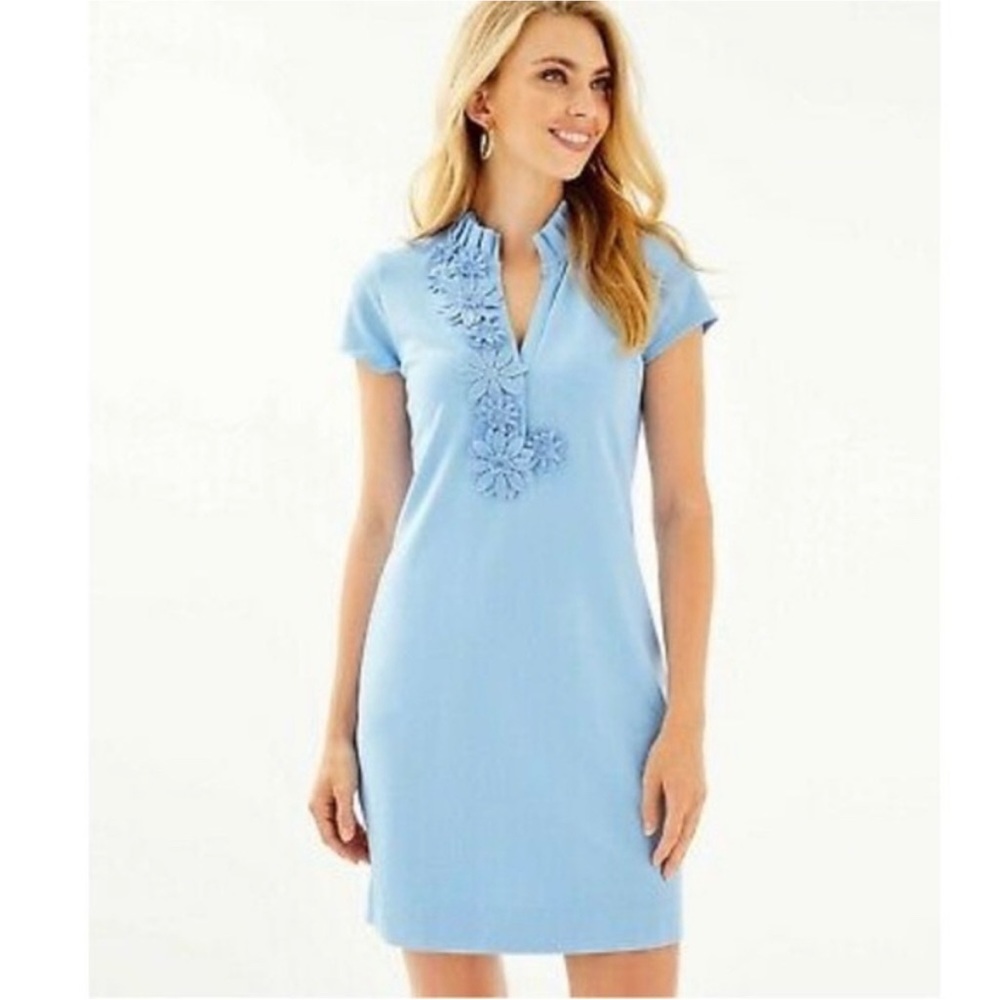 Lilly Pulitzer Clary Polo Dress XS in Blue Peri NWT
